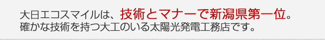 大日エコスマイルは住まいのプロフェッショナルです